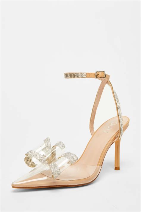Quiz Women Nude Diamante Bow Court Heels Shop Today Get It Tomorrow Takealot
