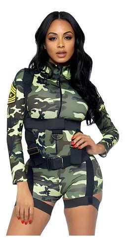 Disfraz De Mujer Polic A Sex Camuflado Para Cosplay Meses Sin Inter S