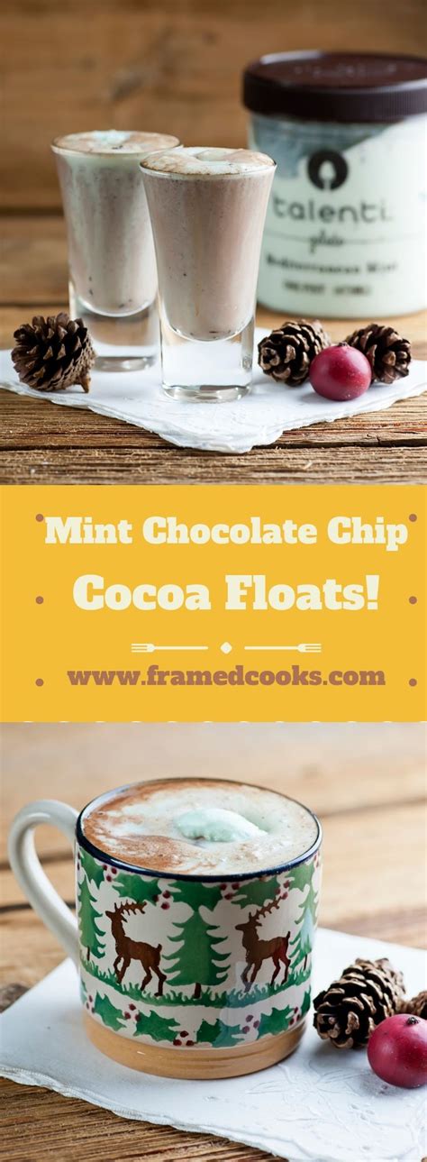 Mint Chocolate Chip Hot Cocoa Floats Recipe Mint Chocolate Christmas Recipes Easy