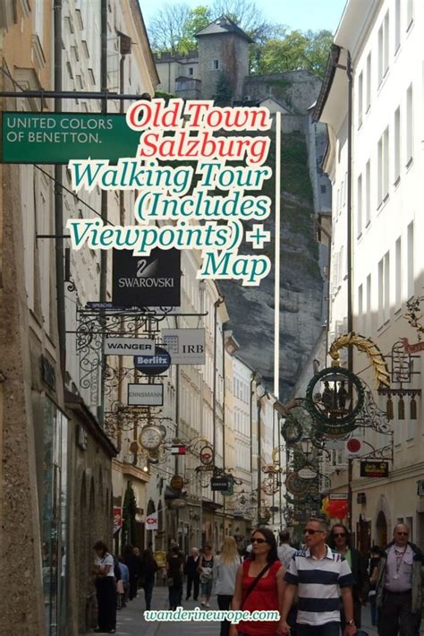 Old Town Salzburg Walking Tour Includes Viewpoints Map