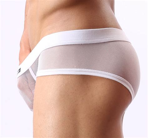 Pack Sexy Men S Sheer Briefs Underwear Soft Mesh Panty Lingerie