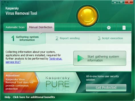kaspersky virus removal tool     pc
