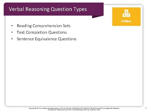 Preparing For The Verbal Reasoning Measure Overview Introduction