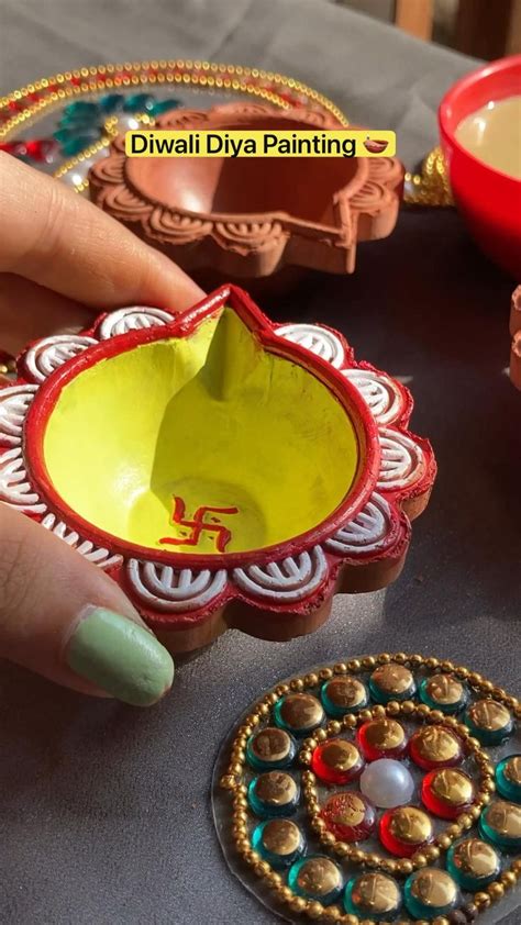 diwali diya painting christmas decor diy diwali diya rangoli
