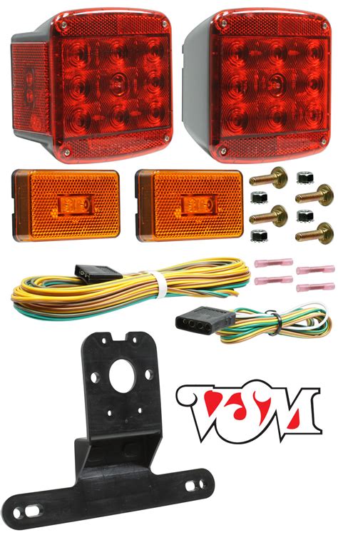 universal waterproof led trailer light kit  vsm