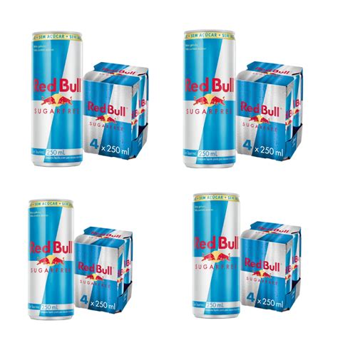 Kit c 16 Latas Energético Sem Açúcar Red Bull Energy Drink