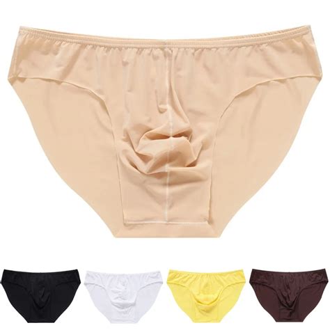 Men S Briefs Soft Breathable Silk Sexy Underwear Men S Hot Hips Up Transparent Jockstrap Sexy