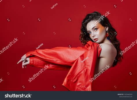 Beautiful Makeup Sexy Nude Woman Red Stock Photo Shutterstock