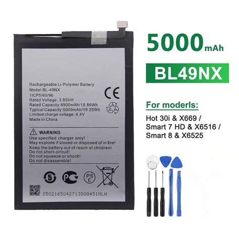 Bl Nx Battery For Infinix Smart X Hot I X Smart X Battery Replacement