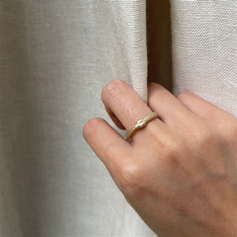 14k Serpent Emerald Ouroboros Ring Adrian Rose Jewelry