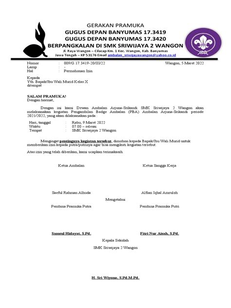 Surat Pramuka Pdf