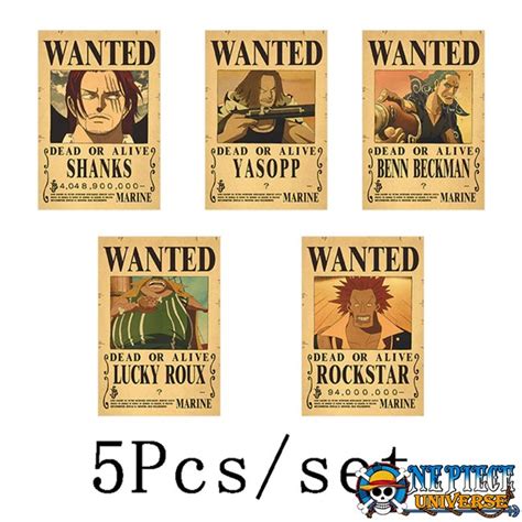 One Piece Shanks Wanted Poster