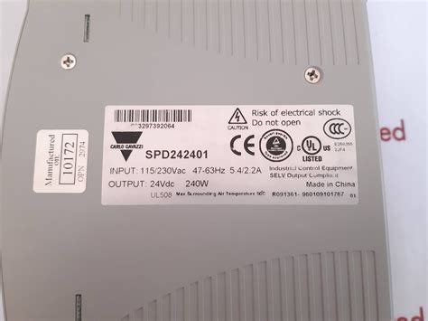 CARLO GAVAZZI SPD24240 SWITCHING POWER SUPPLY / AC/DC CONVERTER ...