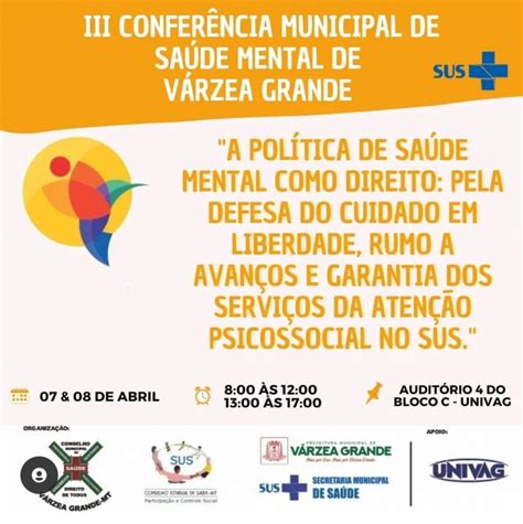 Iii Conferência Municipal De Saúde De Várzea Grande Mt Notícias