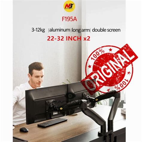 North Bayou NB F195a 3-12Kg Aluminum 22-32\ Dual Computer Screen Mount ...