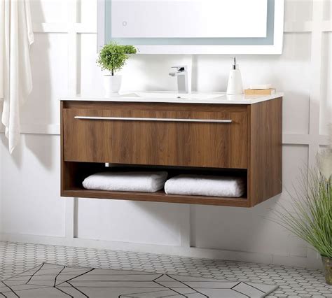 Floating Bathroom Vanity Shelf Bathroom Amenities Basket