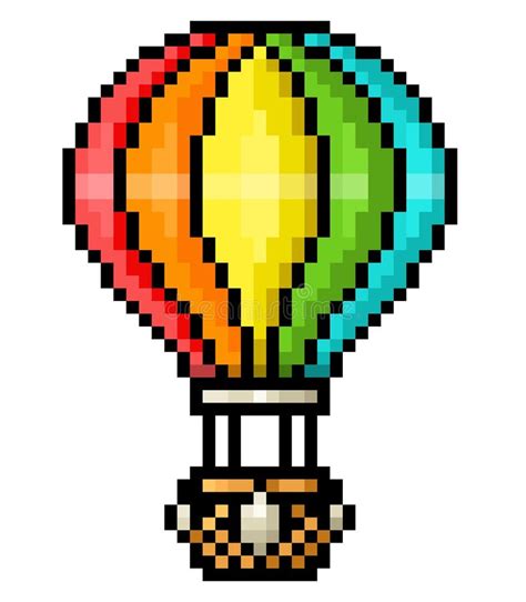 Hot Air Balloon Pixel Art Minecraft