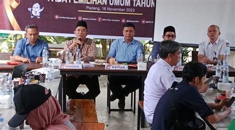 Kpu Sumbar Gelar Sosialisasi Dapil Dan Pelaksanaan Kampanye Pemilu 2024