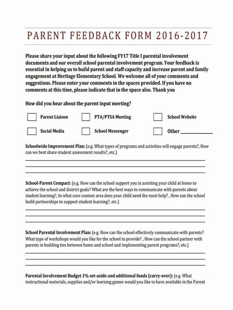 FREE 16+ Teacher Feedback Forms in PDF | MS Word