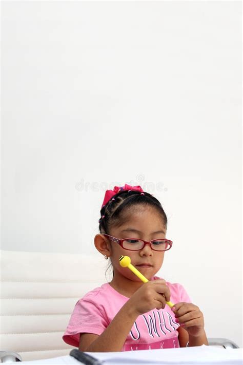 Year Old Brunette Latina Girl With Autism Spectrum Disorder ASD Like Asperger Rett And Heller