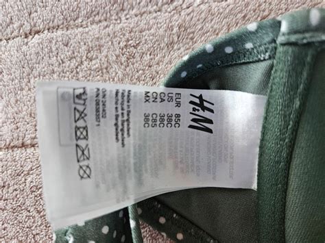 Bade Bikini Oberteil 85 C Hose 42grün mit weissen Punkten Gebraucht in Boswil für CHF 31