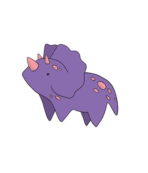 Purple Dino Poster Cute Painting By Patel Reece Fine Art America