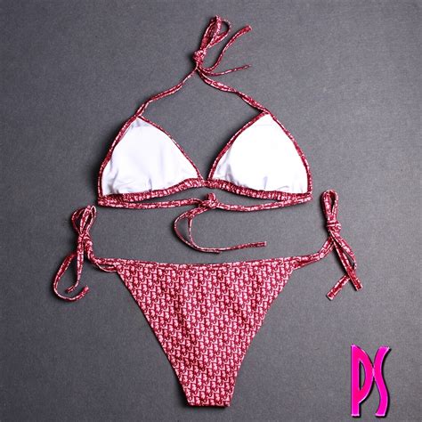 Christian Dior Designer Monogram Bikini Pink Sugar Fashion