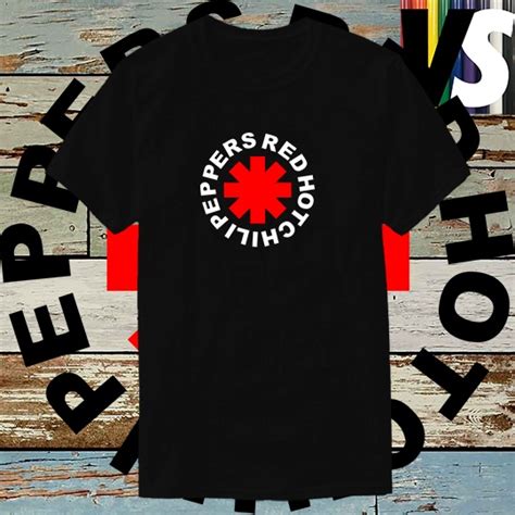 Red Hot Chili Peppers Logo Rakista Shirt Vinyl Front Print Unisex For Men And Women Shopee