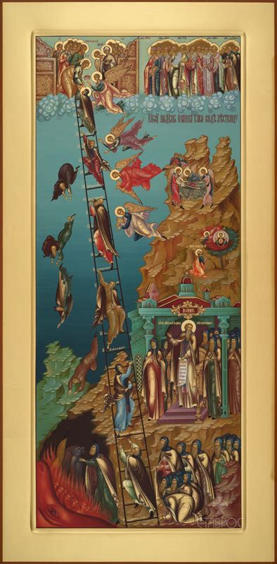 Икона "Лествица" - ICON-STAVROS.RU - Иконописная мастерская СТАВРОС