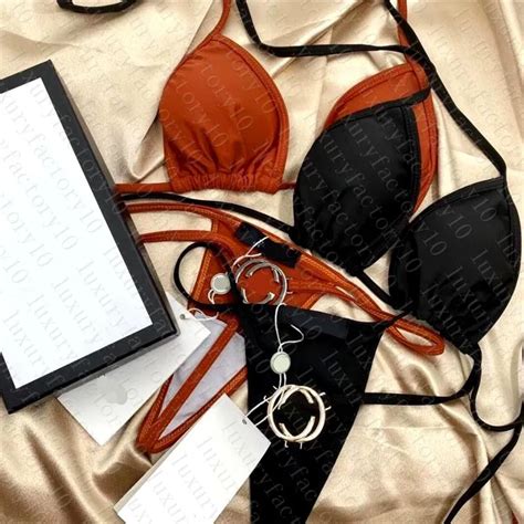 Conjunto De Bikini Con Tangas Sexis Para Mujer Traje De Ba O Con Hardware Mezcla De Es Traje