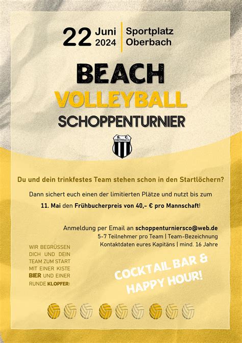 Beach Volleyball Turnier Sc Oberbach Wildflecken Oberbach