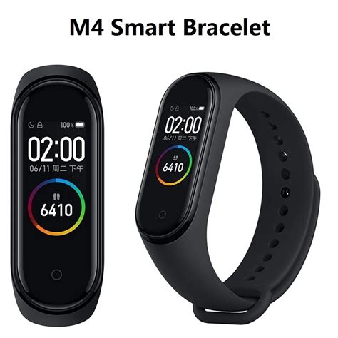 M4 Smart Band Heart Rate Blood Pressure Monitor Fitness Tracker ...