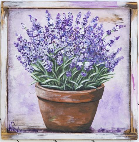 Картины с лавандой в интерьере - 74 фото