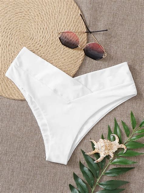 Parte De Abajo De Bikini Para Mujer Ba Ador De Cintura Alta Con Tanga Traje De