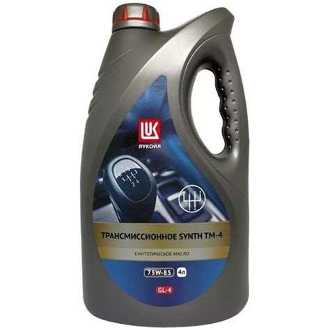 Характеристики Масло трансмиссионное ЛУКОЙЛ SYNTH TM-4 SAE 75W-85 4л ...