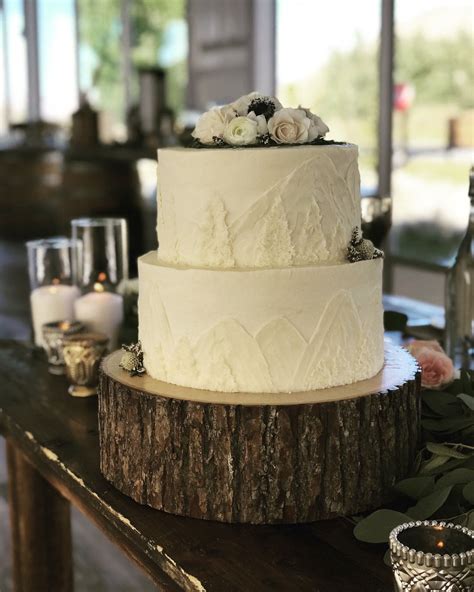 White Mountain Wedding Cake Mountain Cake Mountain Wedding Cake Cake