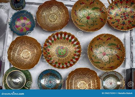 Close Up Of Souvenirs At An Open Air Store Located Along The Siq Canyon