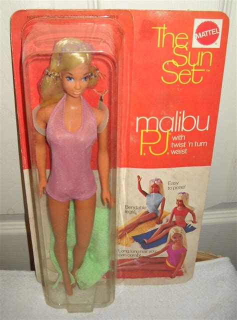 11977 Rare Nrfc Vintage Mattel The Sun Set Malibu Pj Barbie Doll
