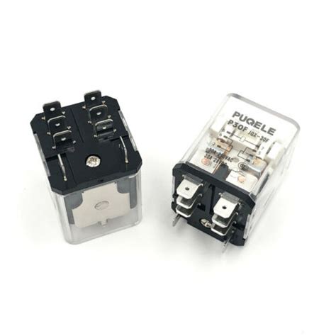 4pc JQX-30F 2Z 30A 12VDC 24VDC 110VAC 220VAC DPDT 2NO 2NC 8Pin High ...