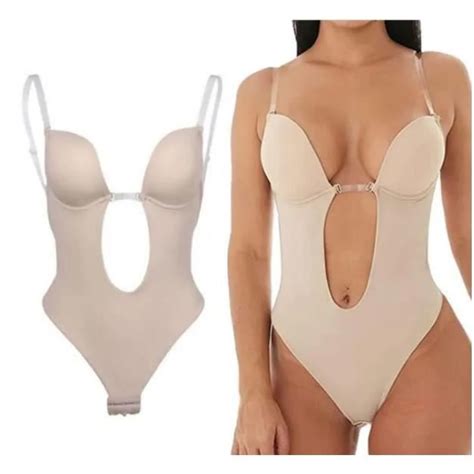 Soutien Gorge Mince Dos Nu Body Lingerie Femme Col V Profond Cravate