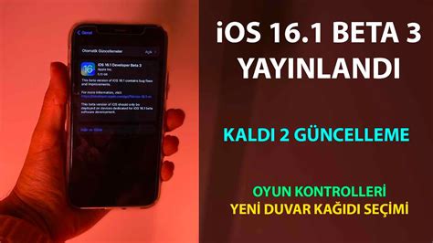 İOS 16 1 BETA 3 GÜNCELLEMESİ YAYINLANDI YouTube