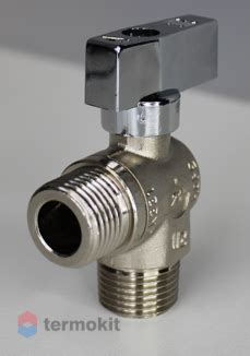 Elsen Кран шаровой угловой для стиральных машин 1/2 1/2 НН ручка ...