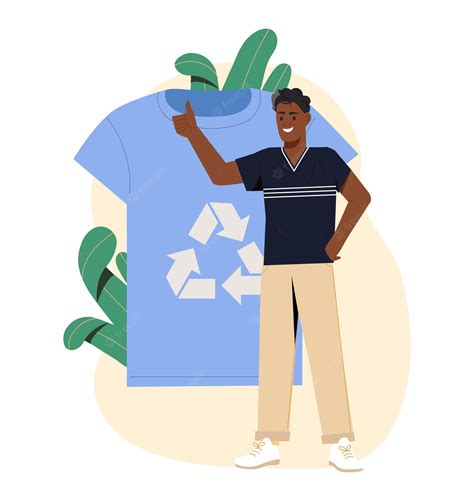 Premium Vector Eco Friendly Clothing Concept