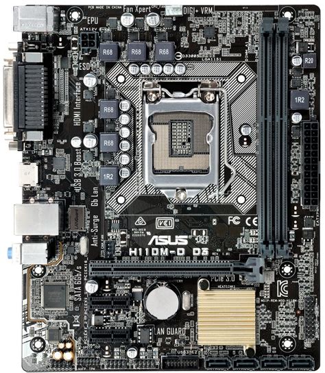 Specificaties van Asus H110M-D D3 - Tweakers