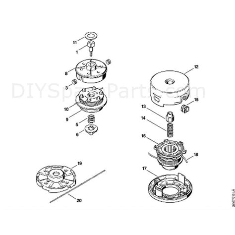 Stihl Fs 75 Brushcutter Fs75 Parts Diagram N Cutting Tools Mowing Head