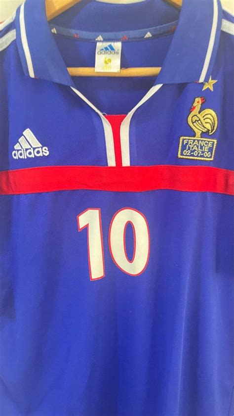 Adidas | Official Zinedine Zidane France Jersey, Men's Fashion, Tops ...