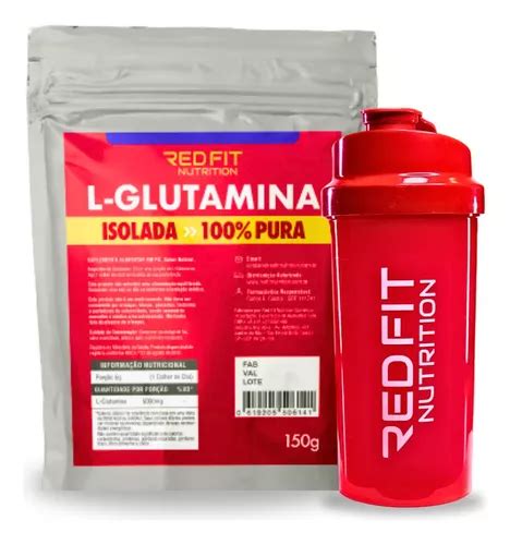 Suplemento De L Glutamina Pura En Polvo Red Fit Nutrition G Sabor