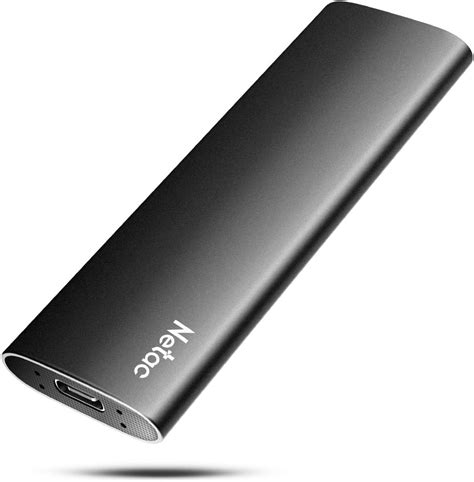Netac Portable SSD 500GB USB 3.2 Gen 2 (10 Gbps, Type-C) External Solid ...