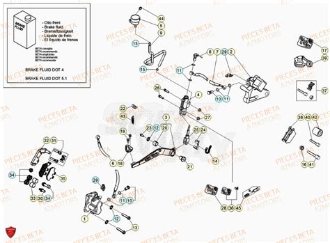 FREINS pièces BETA neuves BETA Motard SPORT 2T 50 2023 pièces détachées