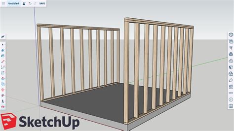 How To Frame Walls In SketchUp YouTube